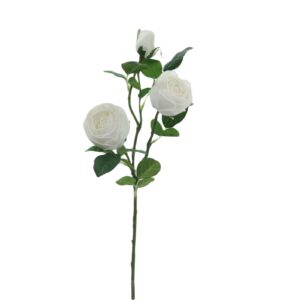 Artificial White Roses With Stem