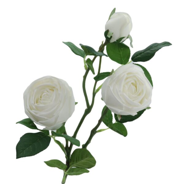 Artificial White Roses With Stem