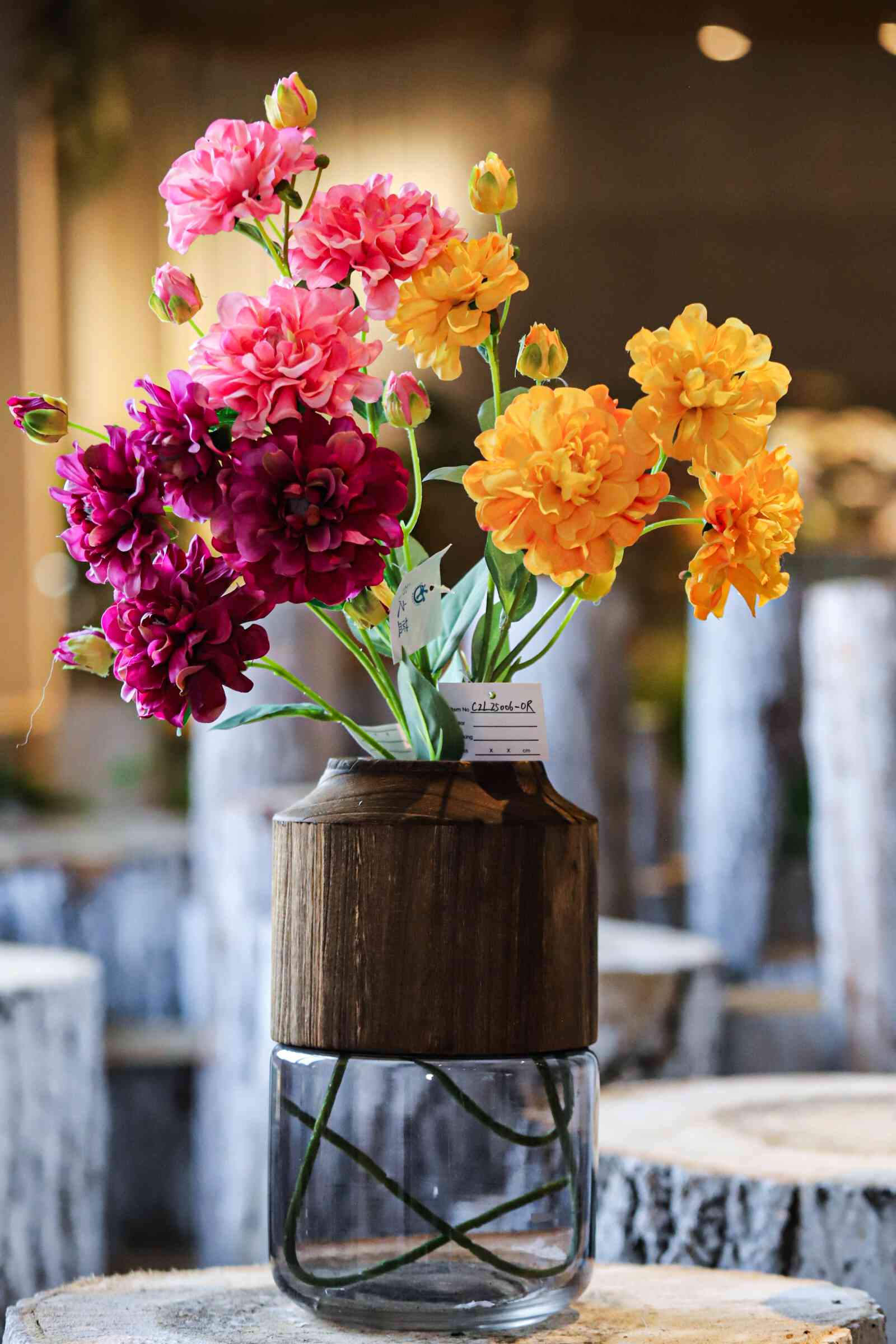 Artificial Dahlia Flower