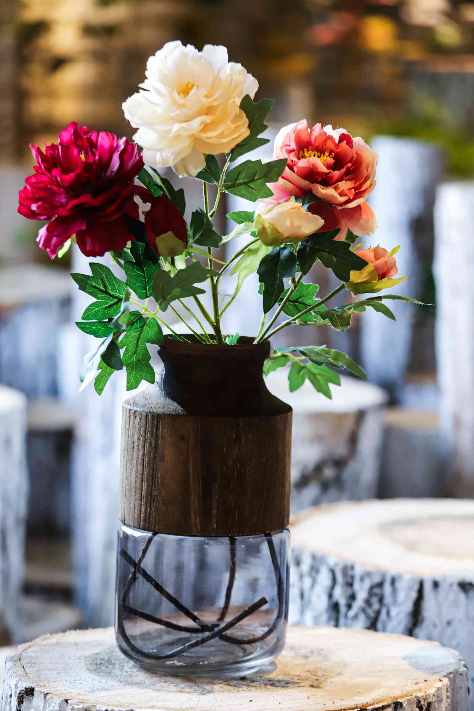artificial peony flower