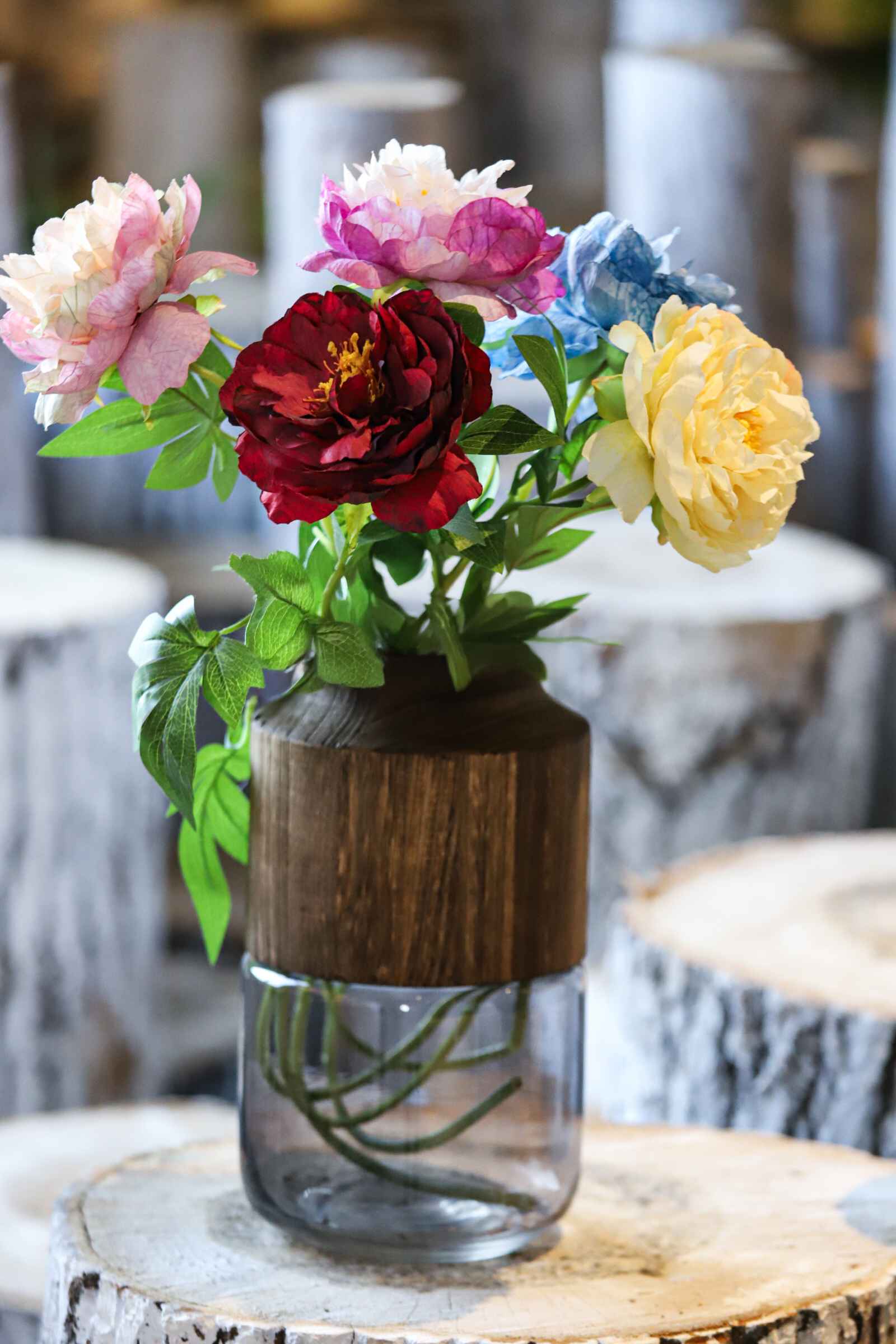 artificial peony flower