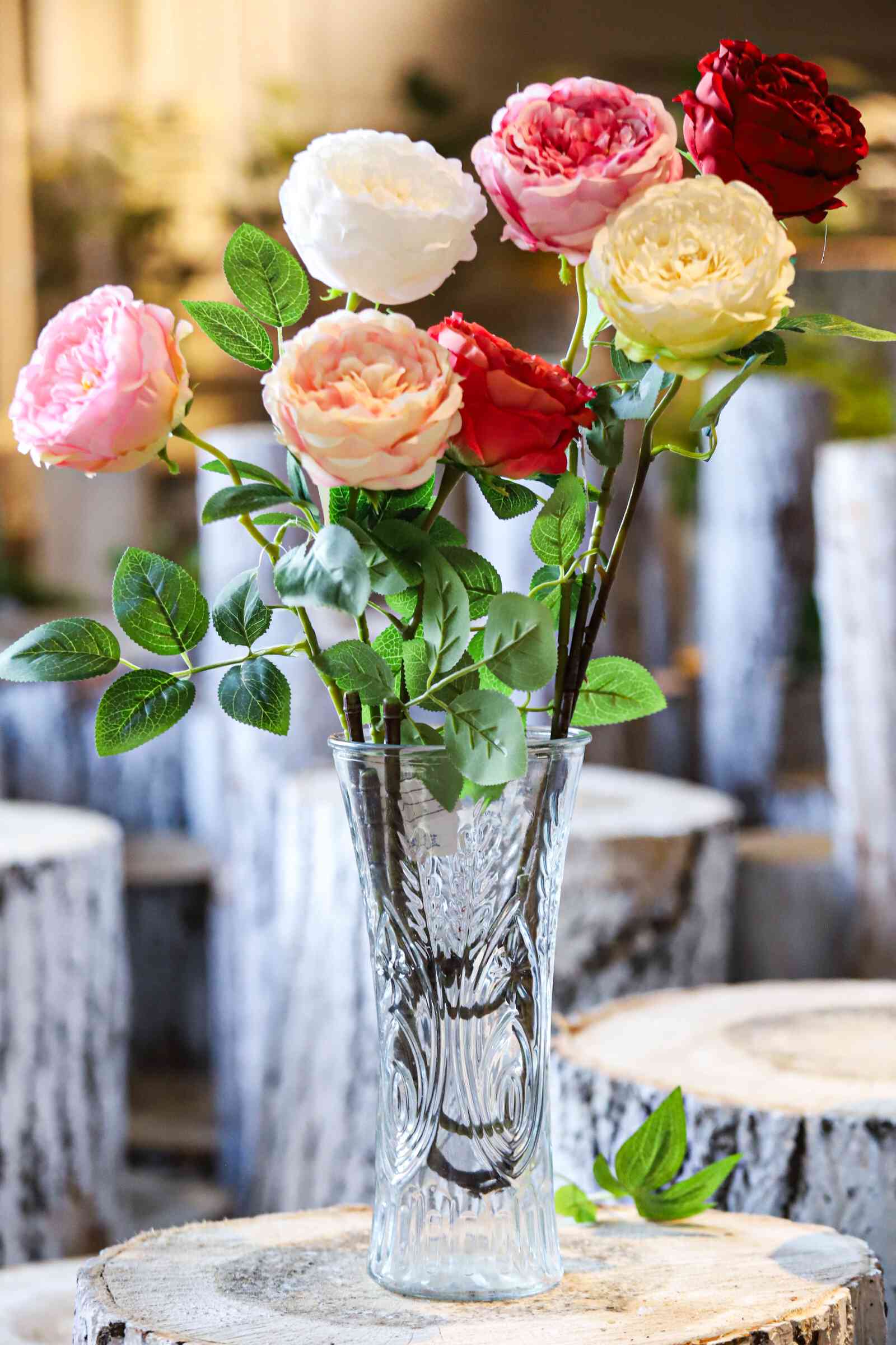 artificial rose flower