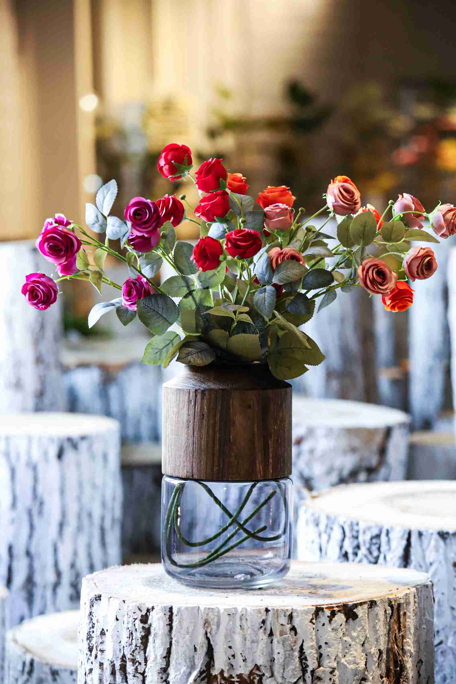artificial rose flower