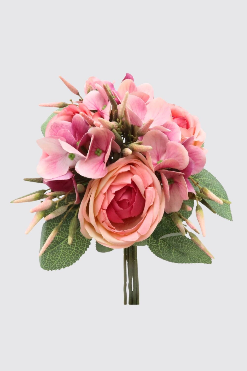 Artificial Rose & Hydrangea Flower Bouquet