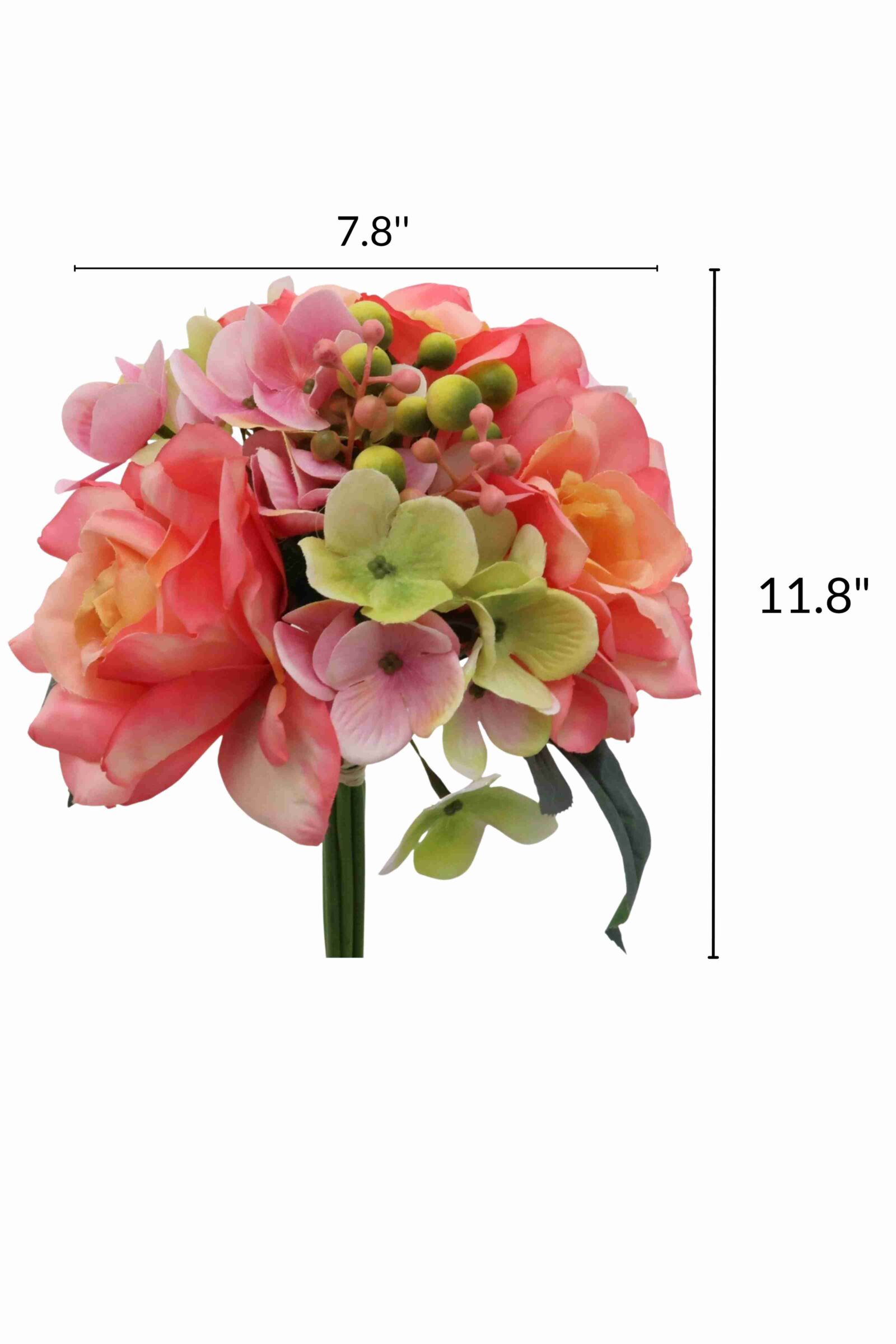 Artificial Rose and Hydrangea Bouquet