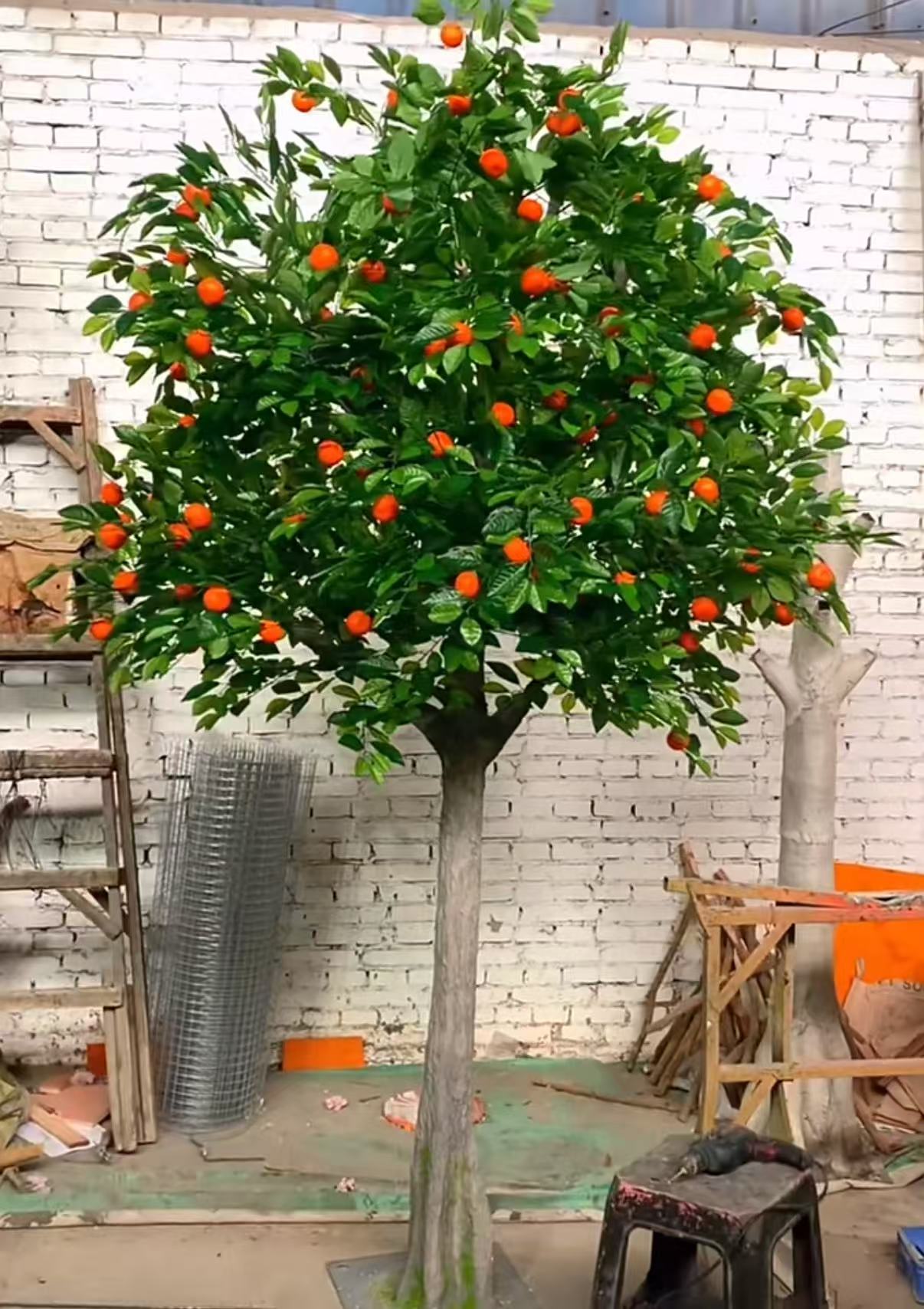 Artificial orange tree for wholesale and landscape decoration
